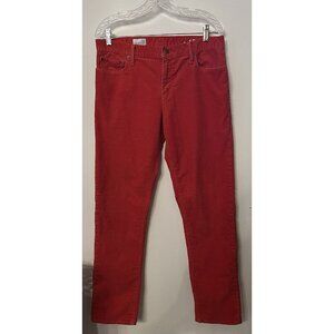 Gap 1969 Sexy Boyfriend‎ Corduroy Pants Light Red Rust Womens’s Size 30t